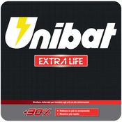 BATTERIA AUTO EXTRA LIFE UNIBAT