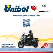 BATTERIA MOTO UNIBAT AGM
